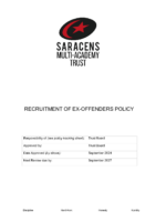 Recruitment Ex-offenders Policy September 2024 SMAT