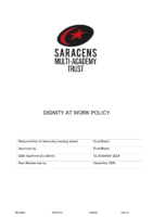 Dignity at Work Policy December 2024