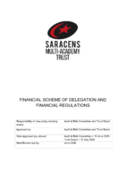 Financial Scheme of Delegation and Financial Regulations July 2025