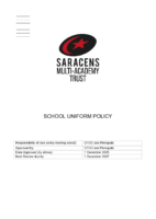 School Uniform Policy December 2025