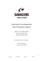 Freedom of Information Policy and Publication Scheme September 2026