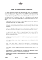 Trustees and Governors Statement on Safeguarding September 2026