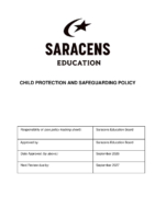 Child Protection and Safeguarding Policy September 2026